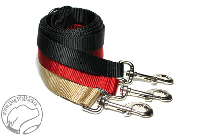 Nylon Dog Leash; Simple - Elegant - Strong; Regular Plain Leash; 1" (25mm) wide
