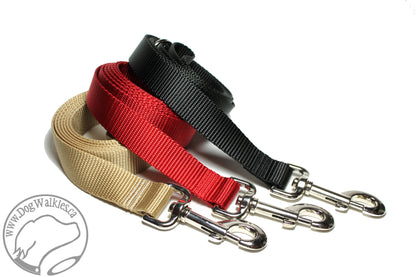 Nylon Dog Leash; Simple - Elegant - Strong; Regular Plain Leash; 1" (25mm) wide