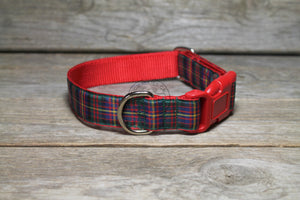 Cameron of Erracht clan tartan - dog collar