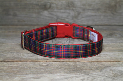 Cameron of Erracht clan tartan - dog collar