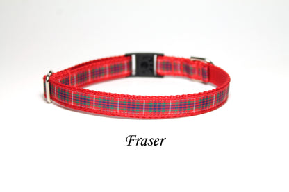 Tartan Cat Collar - Breakaway - 1/2" (12mm) wide