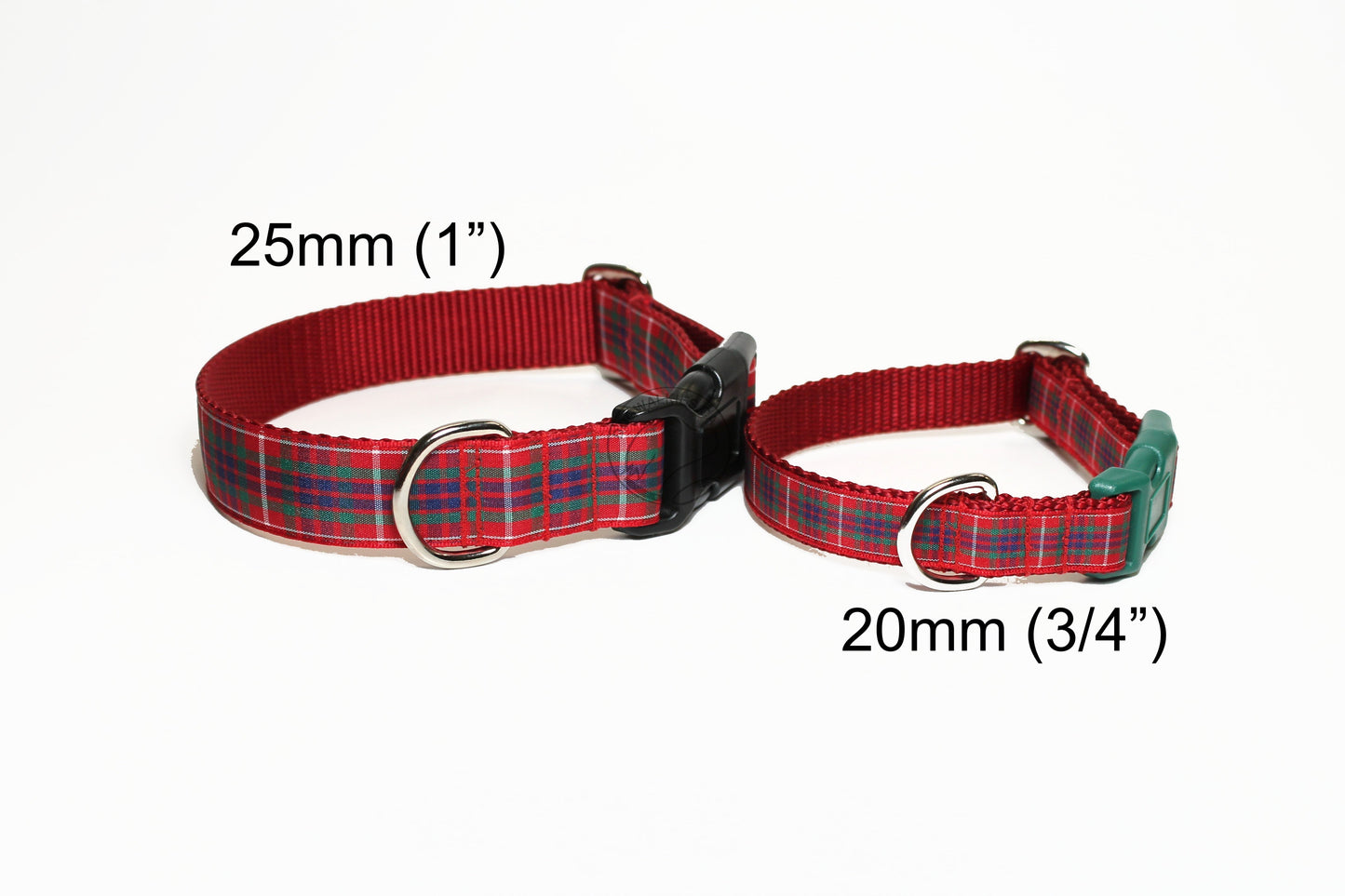 Fraser Clan tartan - dog collar
