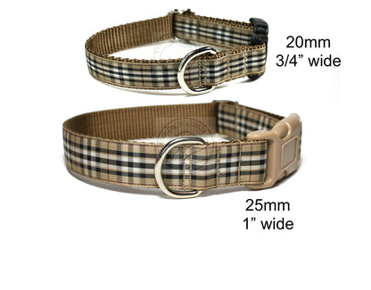 Pride of Scotland Gold tartan - dog collar