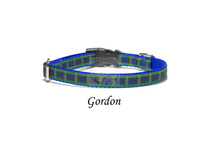 Tartan Cat Collar - Breakaway - 1/2" (12mm) wide