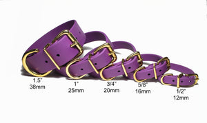 **NEW Grape Biothane Dog Collar - 5/8"(16mm) wide