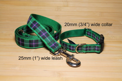 Hibernian FC Hibs tartan - dog collar