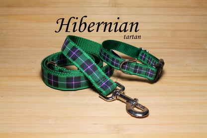 Hibernian FC Hibs tartan - dog collar