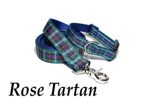Tartan Dog Leash - Rose (Ros) Clan Tartan