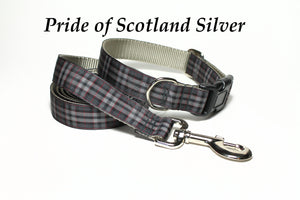 Tartan Dog Leash - Pride of Scotland Silver Tartan