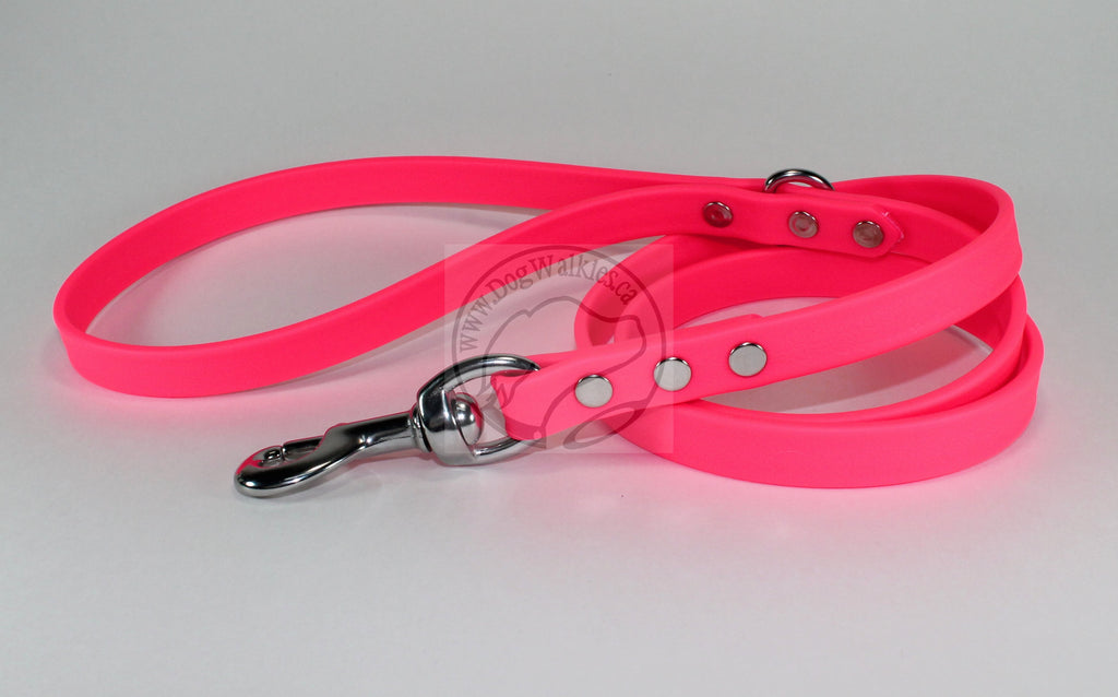 Neon Pink Biothane Dog Leash