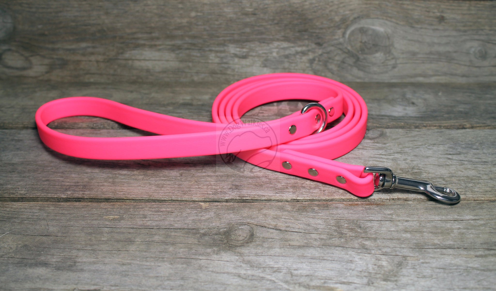 Neon Pink Biothane Dog Leash