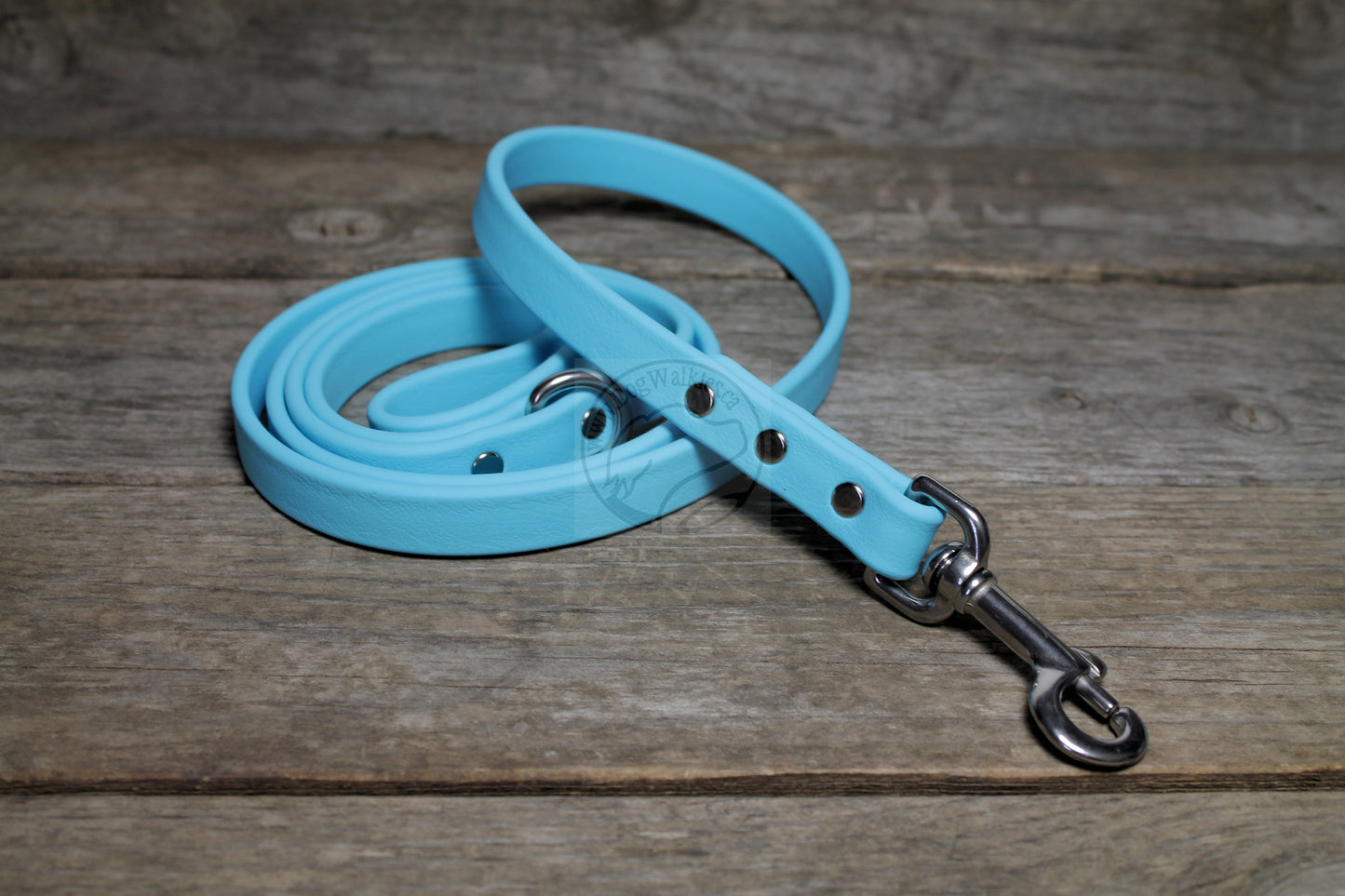 Frozen Blue Biothane Dog Leash - Regular 16mm (5/8") width