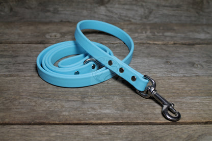 Frozen Blue Biothane Dog Leash - Regular 16mm (5/8") width