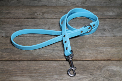 Frozen Blue Biothane Dog Leash - Regular 16mm (5/8") width