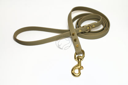 Sahara Tan Biothane Dog Leash - Regular 16mm (5/8") width