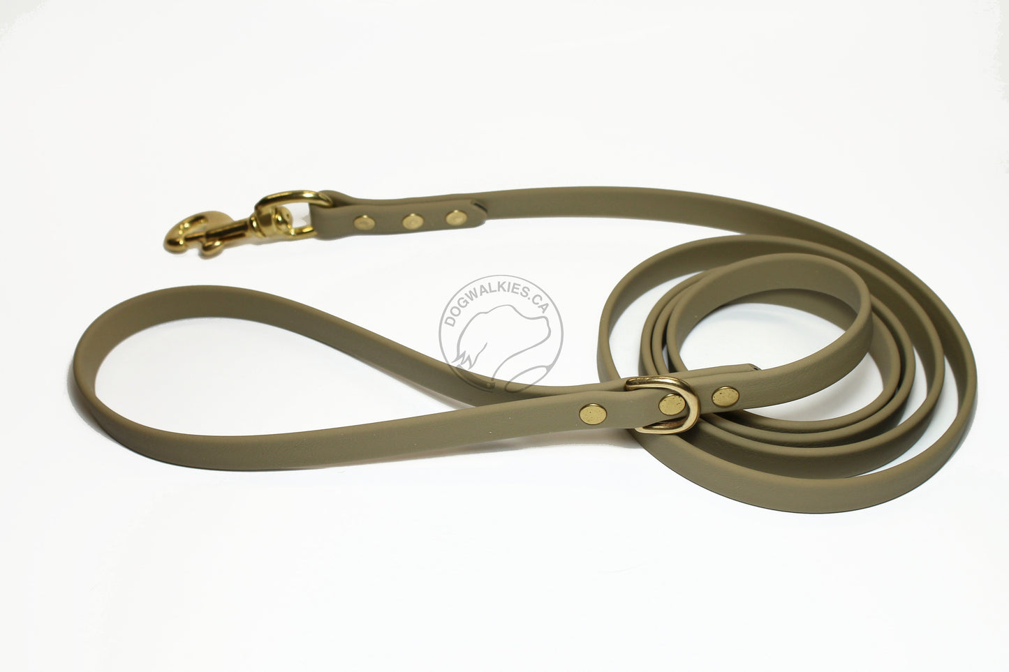 Sahara Tan Biothane Dog Leash - Regular 16mm (5/8") width