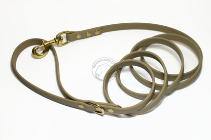 Regular Biothane Leash 5/8" (16mm) wide - waterproof leash - all colours