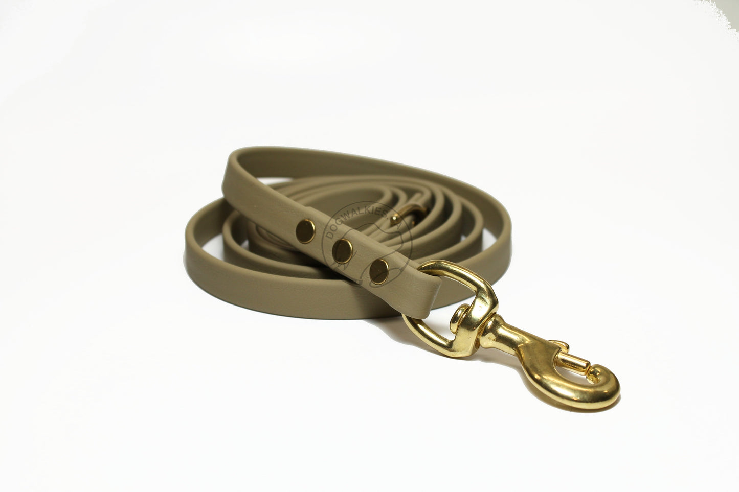 Sahara Tan Biothane Dog Leash - Regular 16mm (5/8") width