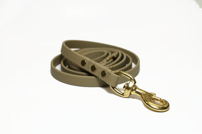 Sahara Tan Biothane Dog Leash - Regular 16mm (5/8") width