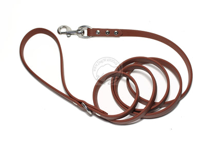 Milk Chocolate Brown Biothane Dog Leash - Regular 16mm (5/8") width