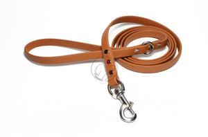 Caramel Brown Biothane Dog Leash - Regular 16mm (5/8") width