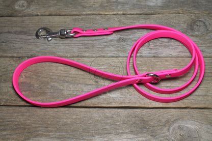 Fuchsia Pink Biothane Dog Leash - Regular 16mm (5/8") width