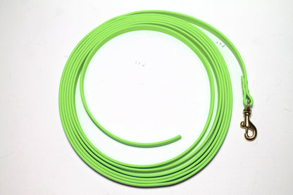Lighter Weight Waterproof leashes - leash for cats - tracking recall long line - 3/8" (9mm) Biothane