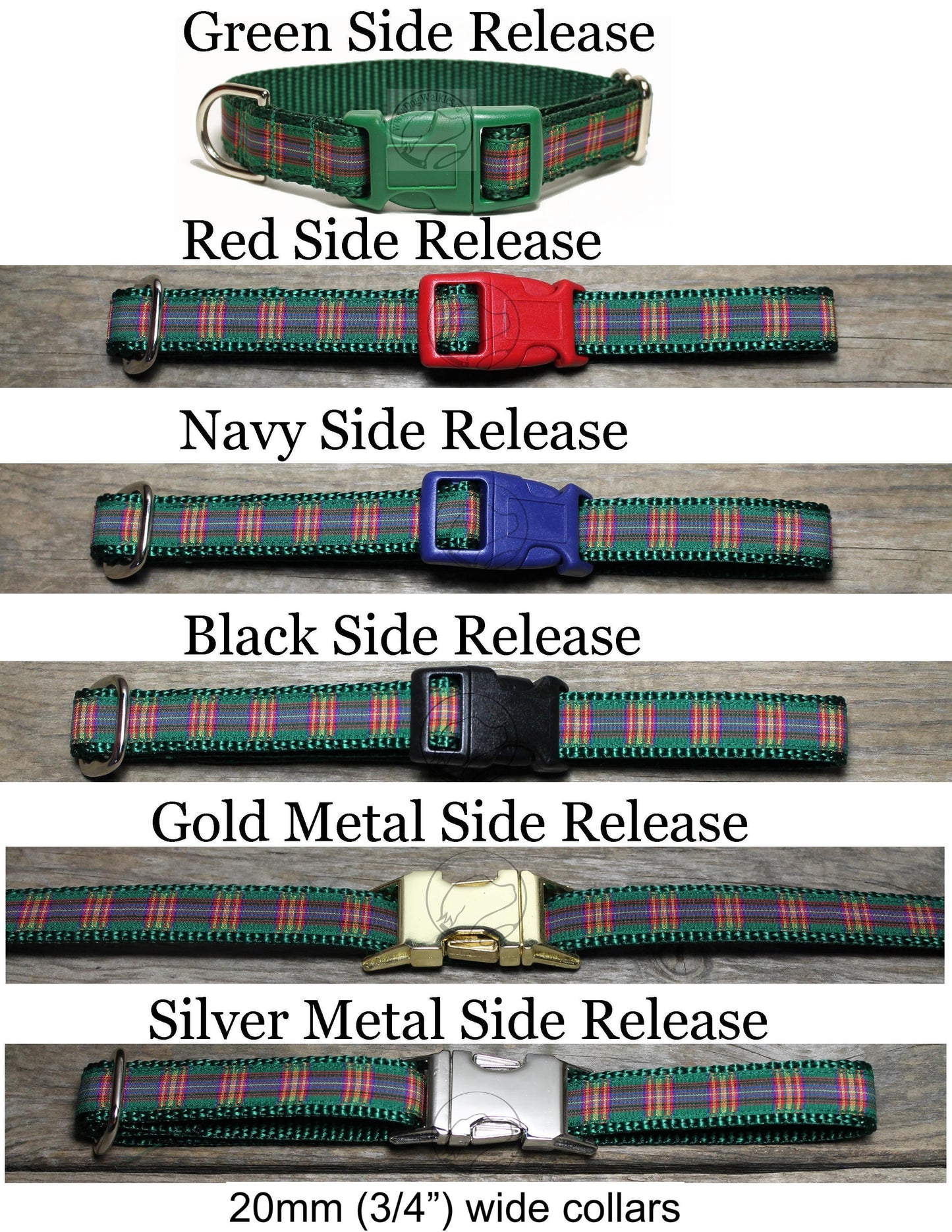 Cameron of Lochiel clan tartan - dog collar
