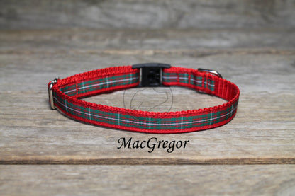 Tartan Cat Collar - Breakaway - 1/2" (12mm) wide