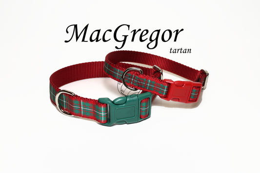 MacGregor Clan tartan - dog collar