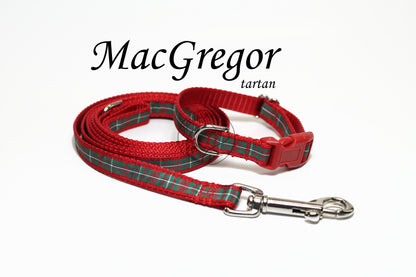 MacGregor Clan tartan - dog collar