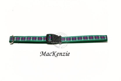 Tartan Cat Collar - Breakaway - 1/2" (12mm) wide