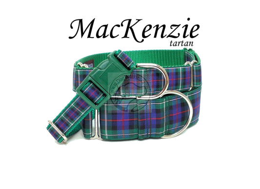 MacKenzie Clan tartan - dog collar