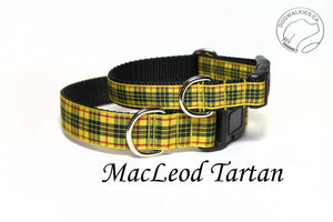 MacLeod Clan tartan - dog collar - NEW