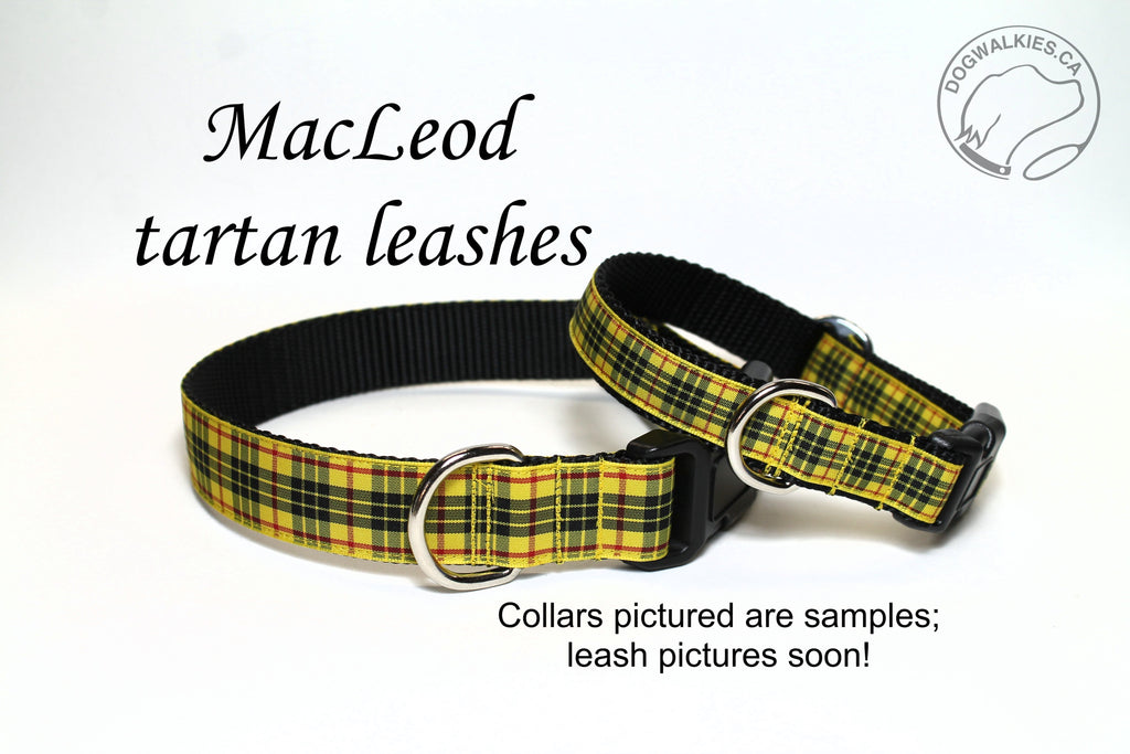 Tartan Dog Leash - New MacLeod Clan Tartan