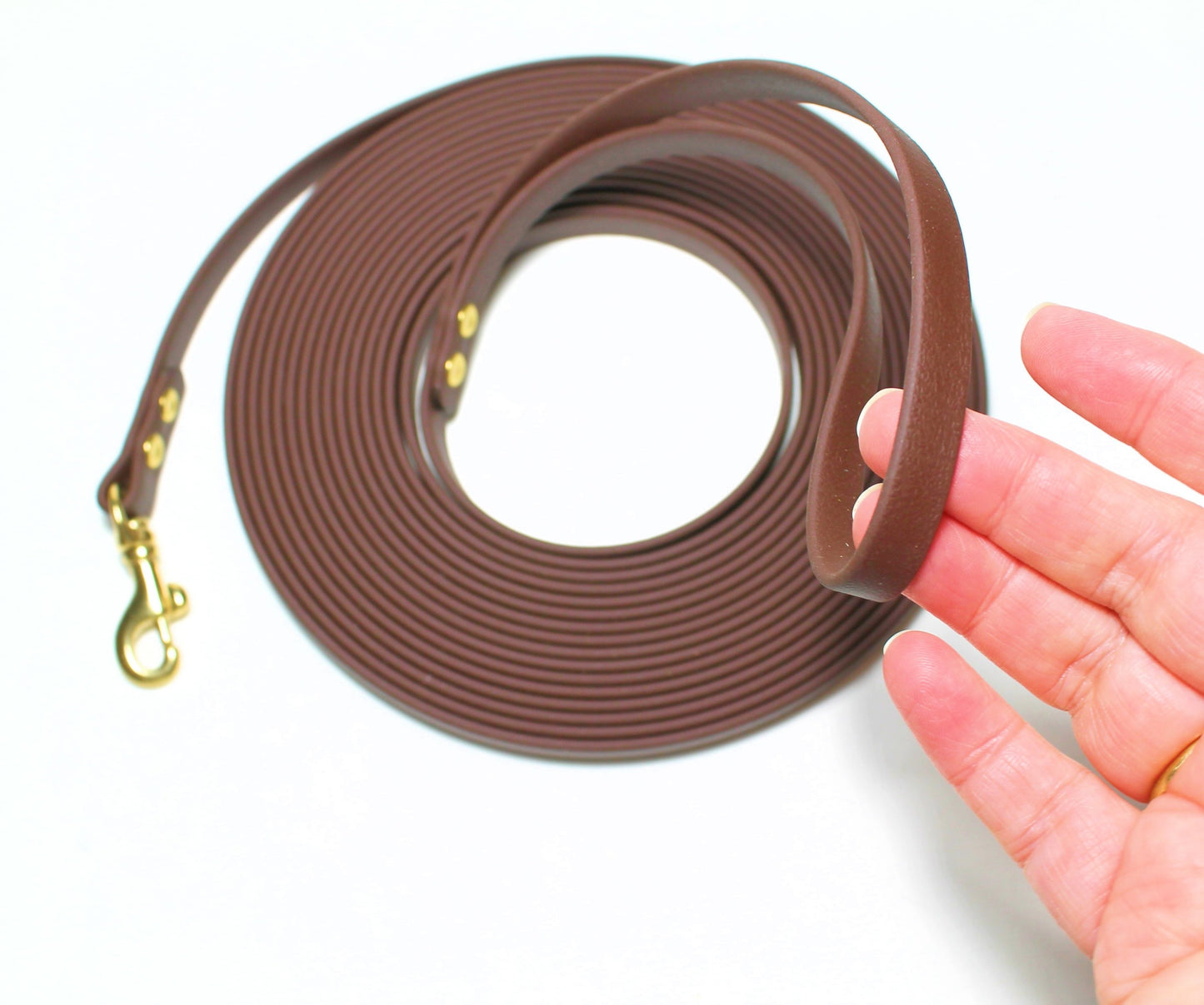 Milk Chocolate Brown *Extra Thin* Waterproof Tracking Recall Long Line