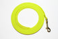 Lighter Weight Waterproof Tracking Recall Long Line - leash for smaller dog or cats - 3/8" (9mm) Biothane