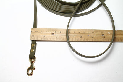 Olive *Extra Thin* Waterproof Tracking Recall Long Line