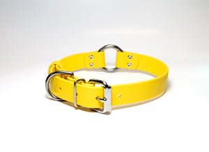 Biothane Dog Collar with O-ring - Two Tone or Solid Colours Collar - Waterproof - 1"(25mm) wide