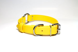 Biothane Dog Collar with O-ring - Two Tone or Solid Colours Collar - Waterproof - 1"(25mm) wide