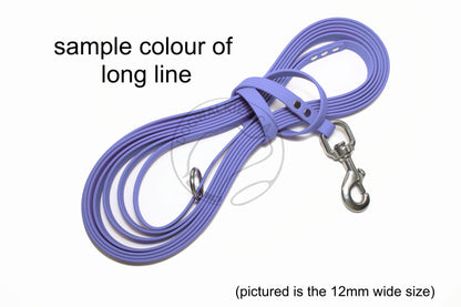 Lighter Weight Waterproof leashes - leash for cats - tracking recall long line - 3/8" (9mm) Biothane