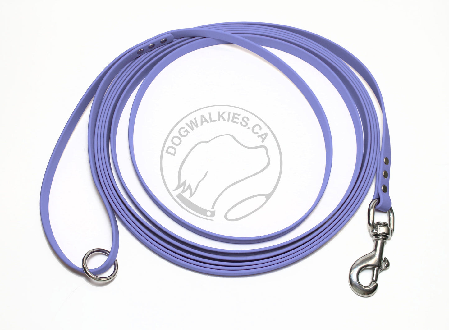 Lighter Weight Waterproof Tracking Recall Long Line - leash for smaller dog or cats - 3/8" (9mm) Biothane
