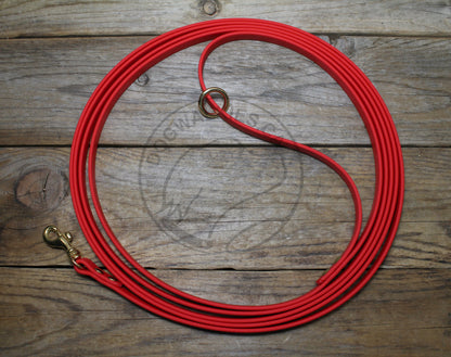 Poppy Red *Extra Thin* Waterproof Tracking Recall Long Line