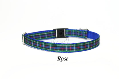 Tartan Cat Collar - Breakaway - 1/2" (12mm) wide