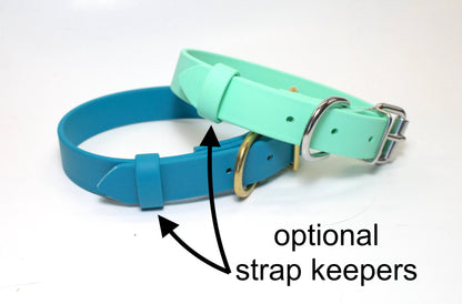 Chili Red Biothane Dog Collar - 1 inch (25mm) wide