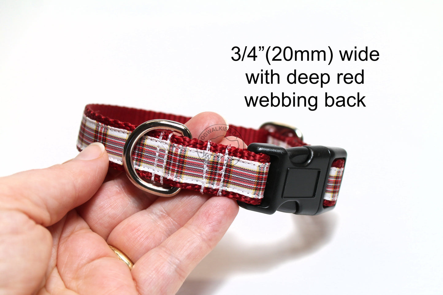 Stuart Clan Dress tartan - dog collar