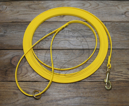 Lighter Weight Waterproof leashes - leash for cats - tracking recall long line - 3/8" (9mm) Biothane