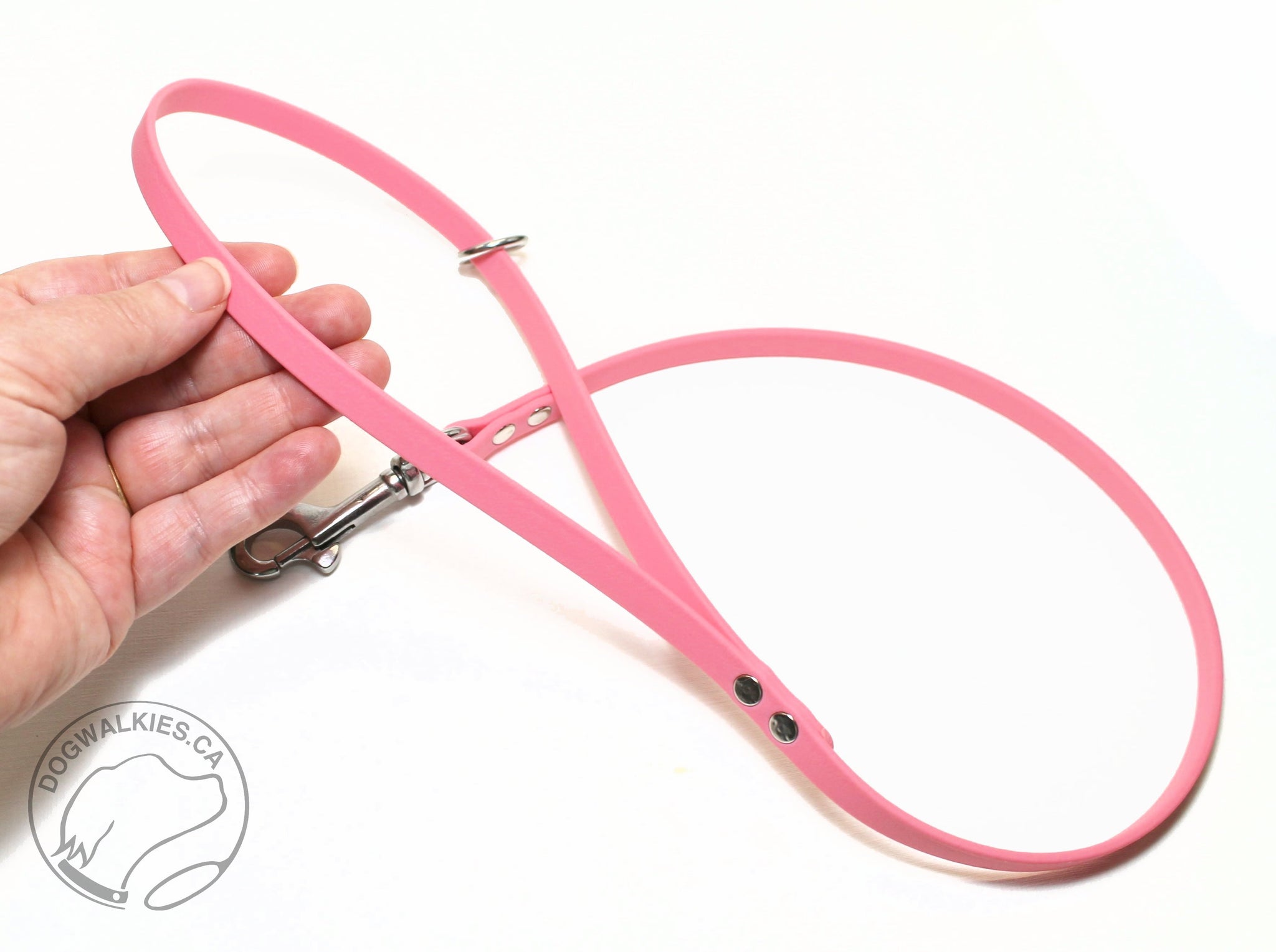 Extra Thin Waterproof Leashes for small dog or cats - 3/8" (9mm) Biothane - all colours