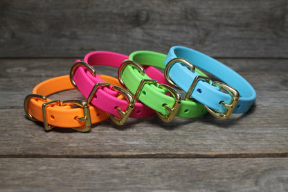 Small Dog Collar in Genuine Biothane - 16mm (5/8") width - 39 colours