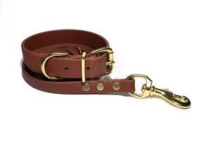 Milk Chocolate Brown Biothane Dog Collar - 1 inch (25mm) wide